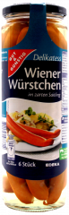 Gut & Günstig Delikatess Wiener Würstchen 3 x 300g Gläser