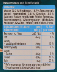 Gut & Günstig Nudelsauce Bolognese 5 x 400ml Gläser