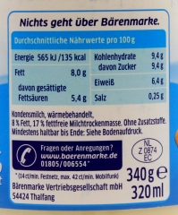 Bärenmarke Kaffeetraum 8% 6 x 340g Flaschen