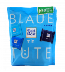 Ritter Sport Mini Blau 9 x 200g Tüten