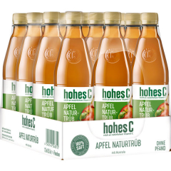 hohes C Apfelsaft 12 x 500ml Flaschen EINWEG