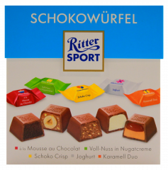 Ritter Sport Schokowürfel Happy Birthday 4 x 176g Schachteln