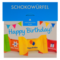 Ritter Sport Schokowürfel Happy Birthday 4 x 176g Schachteln