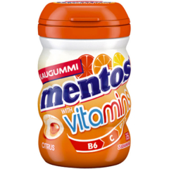 Mentos Gum Vitamins Citrus ohne Zucker 6 x 35er Dosen