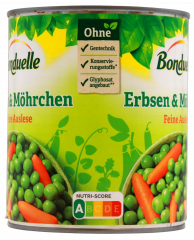 Bonduelle Erbsen & Möhrchen Feine Auslese 6 x 530g Dosen