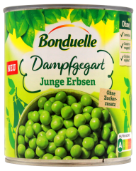 Bonduelle Junge Erbsen Dampfgegart 6 x 530g Dosen