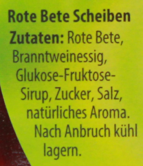 Kühne Rote Bete Scheiben 10 x 220g Gläser