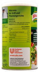 Knorr Würzmix für Grill & Pfanne 1 x 500g Dosen